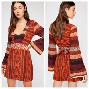 Free People Patchwork Sweater Dress